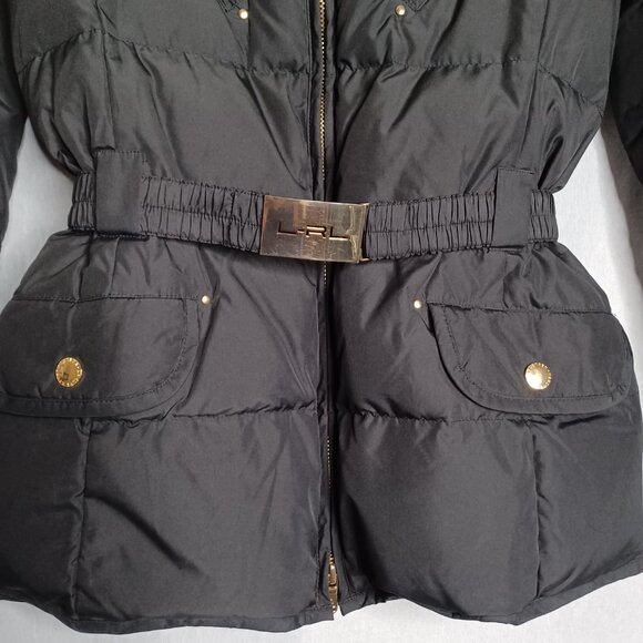 Lauren Ralph Lauren Puffer Jacket Womens XS Black Down Feather Hooded Outdoor - Picture 8 of 10